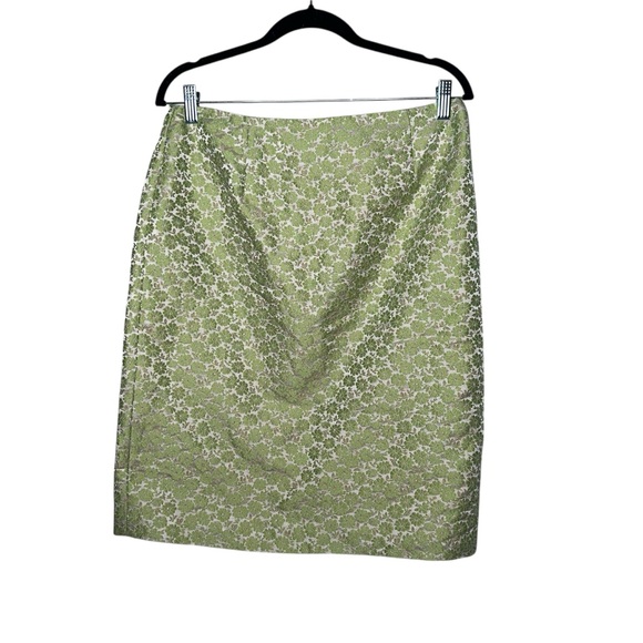 Elliott Lauren Dresses & Skirts - Vintage 90s Elliott Lauren Green Floral Pencil Skirt Size  8